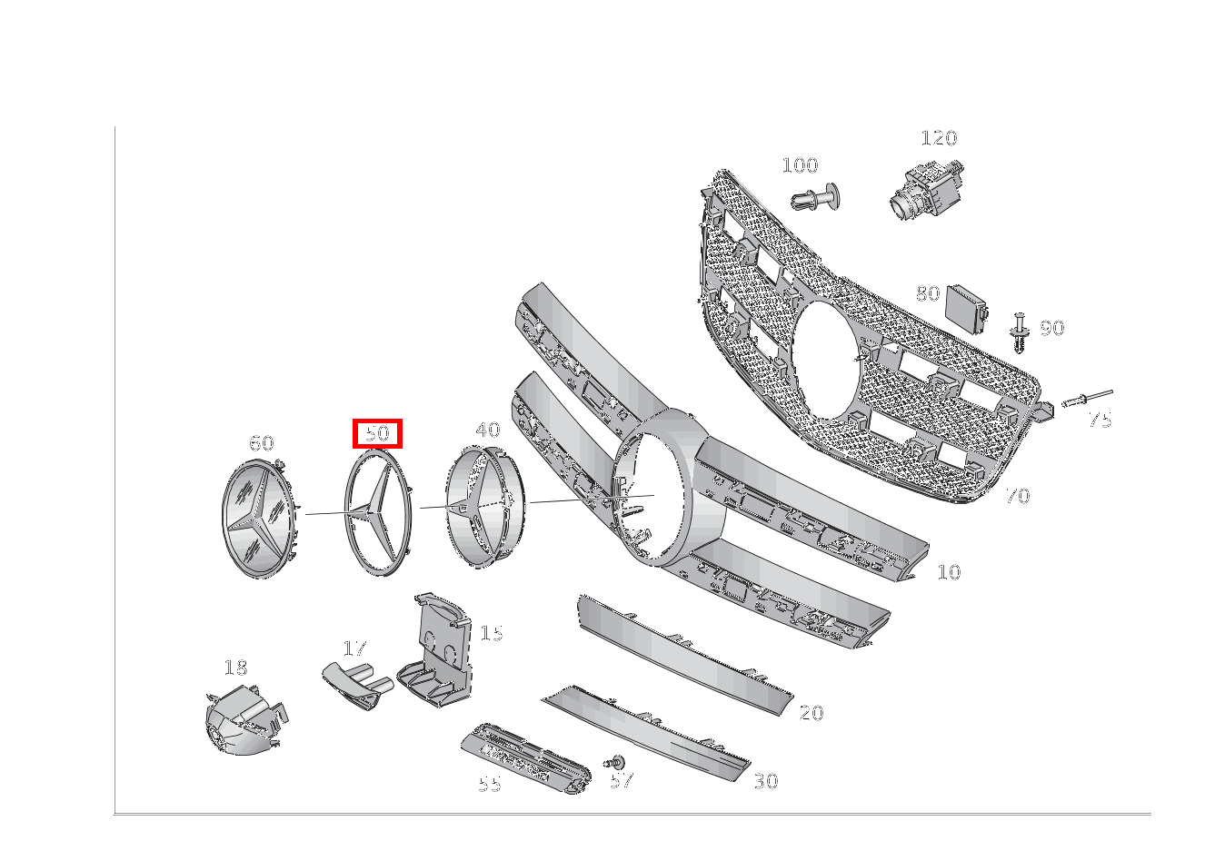 Mercedes-Stern GLS 500 4MATIC 166