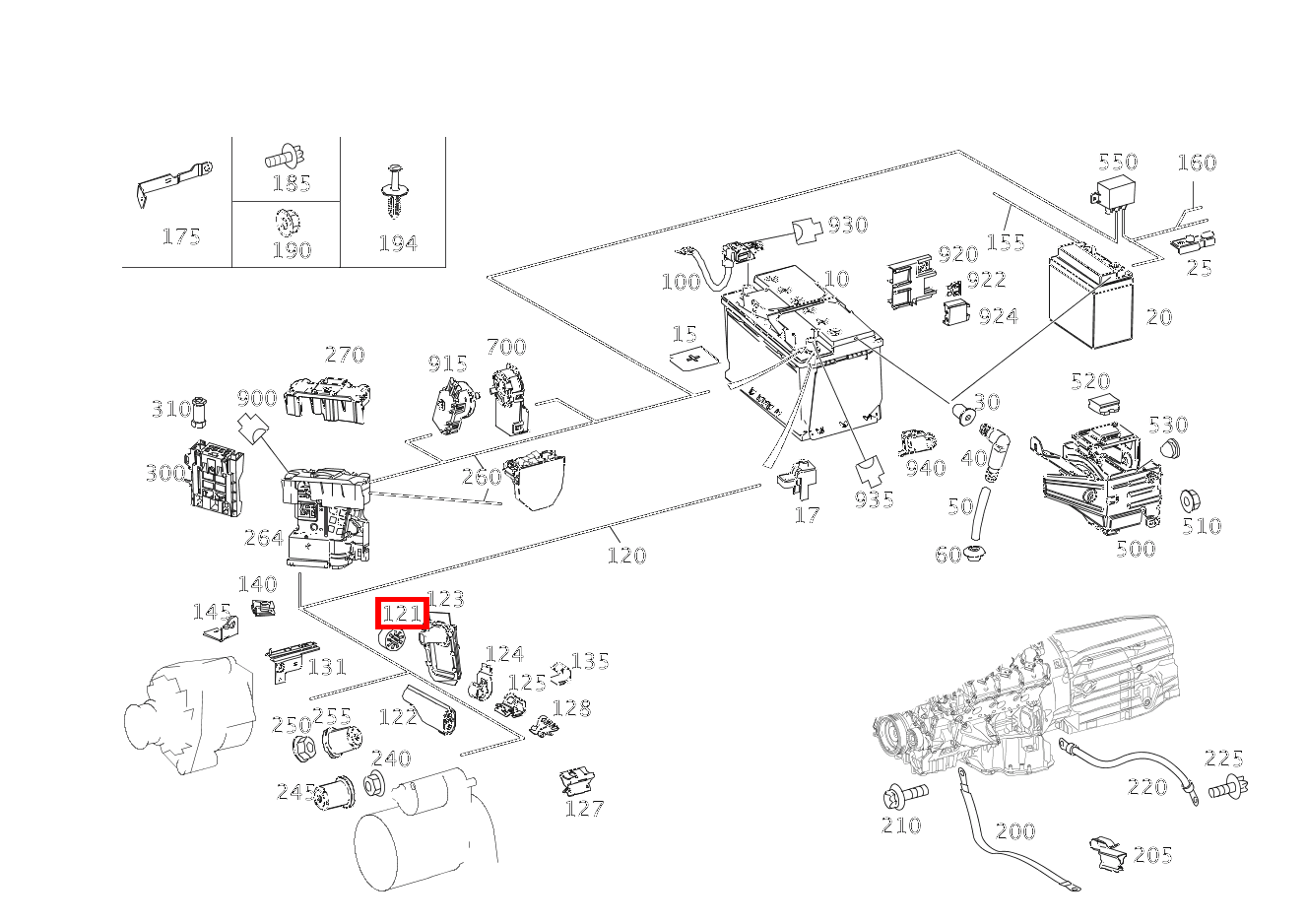 Gummiring C 180 KOMPRESSOR T-Modell BlueEFFICIENCY 240