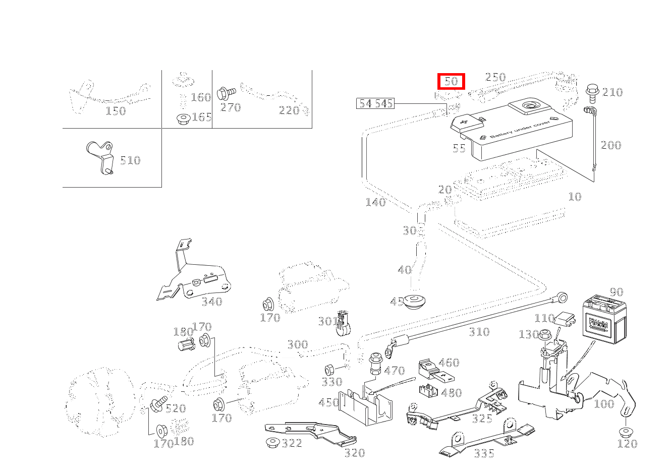 Schutzkappe BATTERIEABDECKUNG(PLUSPOL) E280CDI SONDERAUFB 211 Schutzkappe BATTERIEABDECKUNG(PLUSPOL) E280CDI SONDERAUFB 211