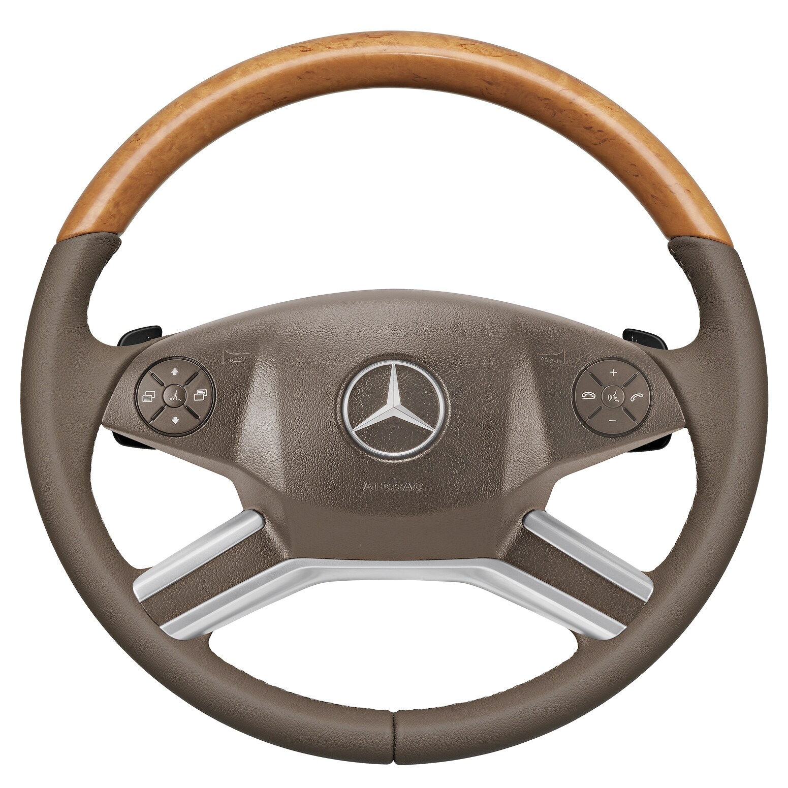 Mercedes-Benz - Holz-Leder-Lenkrad Holz-Leder-Lenkrad