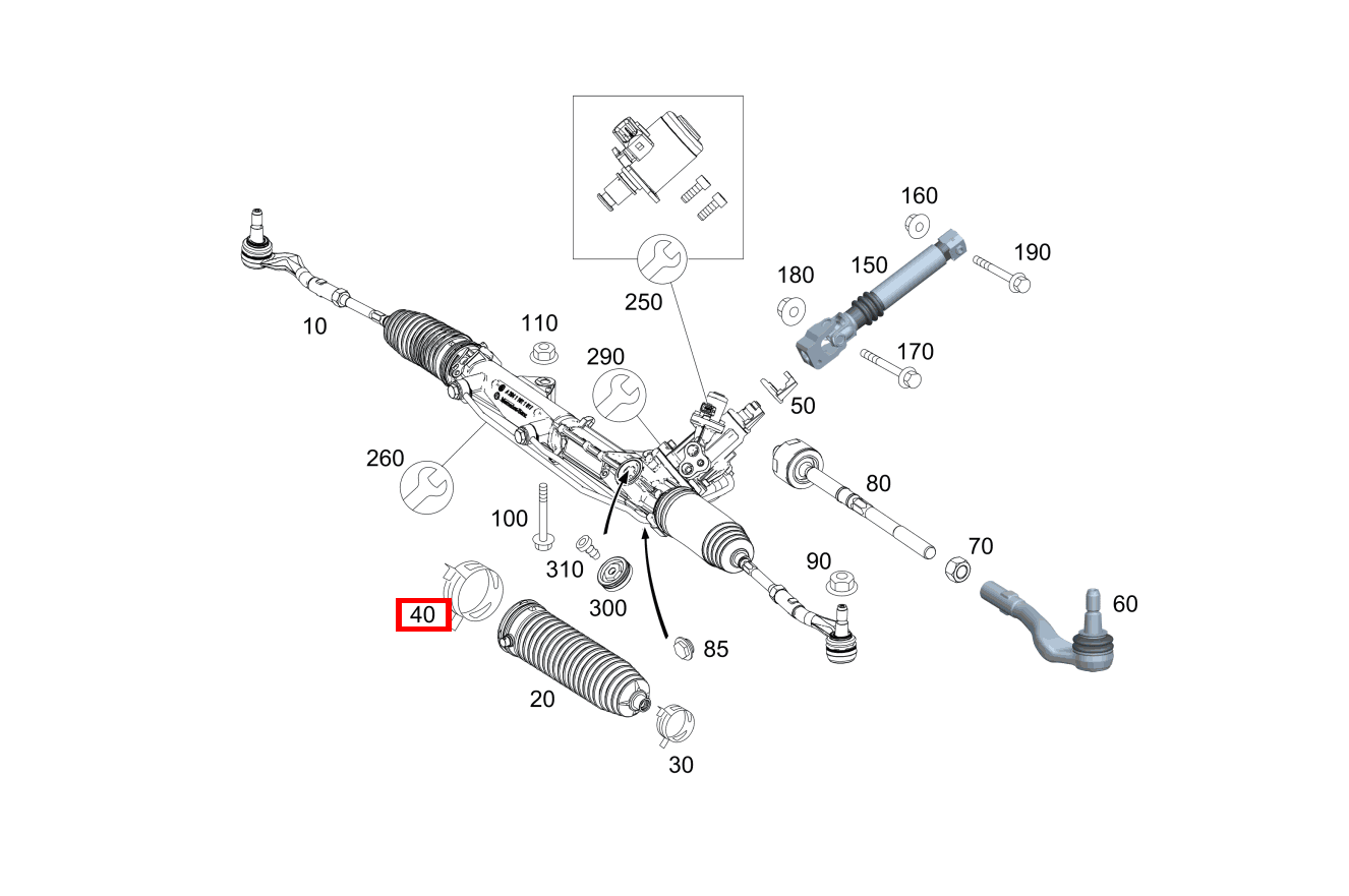 EINOHRKLEMME INNEN E 500/550 CABR. 207
