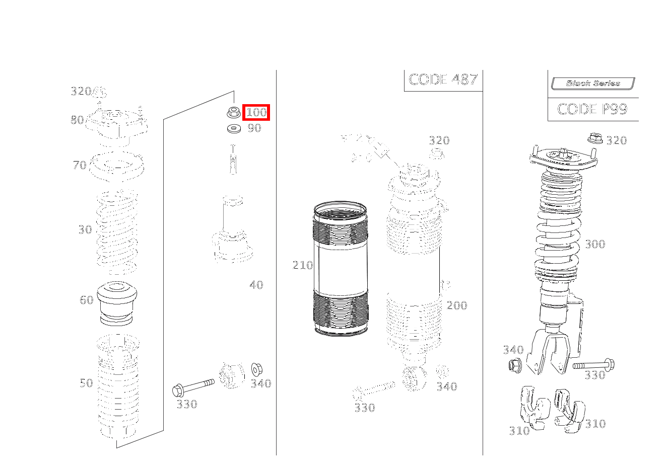Sechskantmutter M10 SL500 230