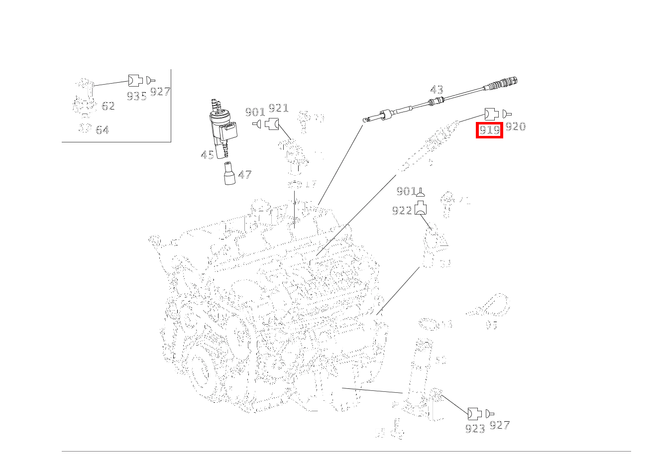 Steckhülsengehäuse Glühkerze R9 CLC 220 CDI Sportcoupé RL 203