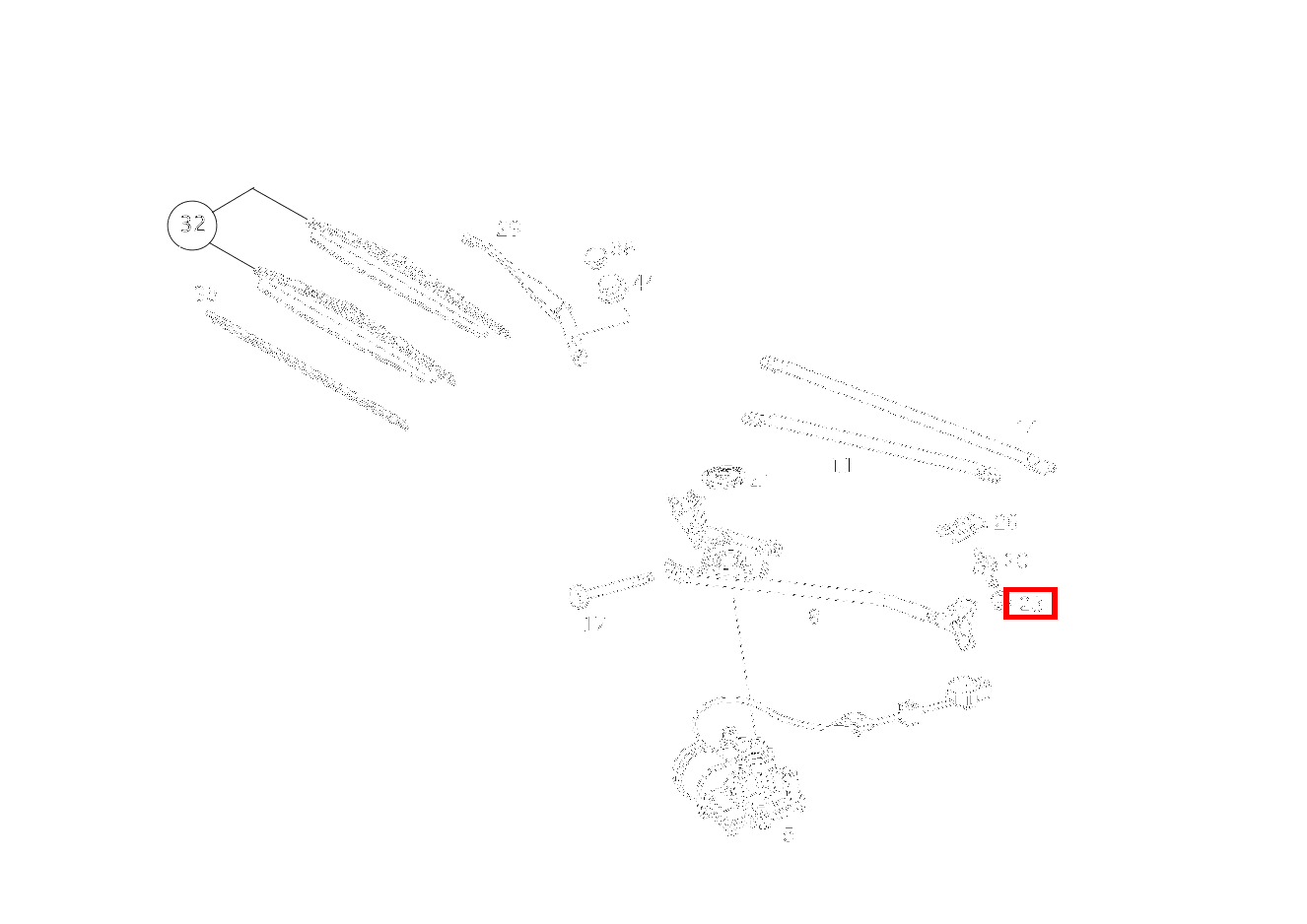 Mutter WISCHERANLAGE; M6 SLK230 170