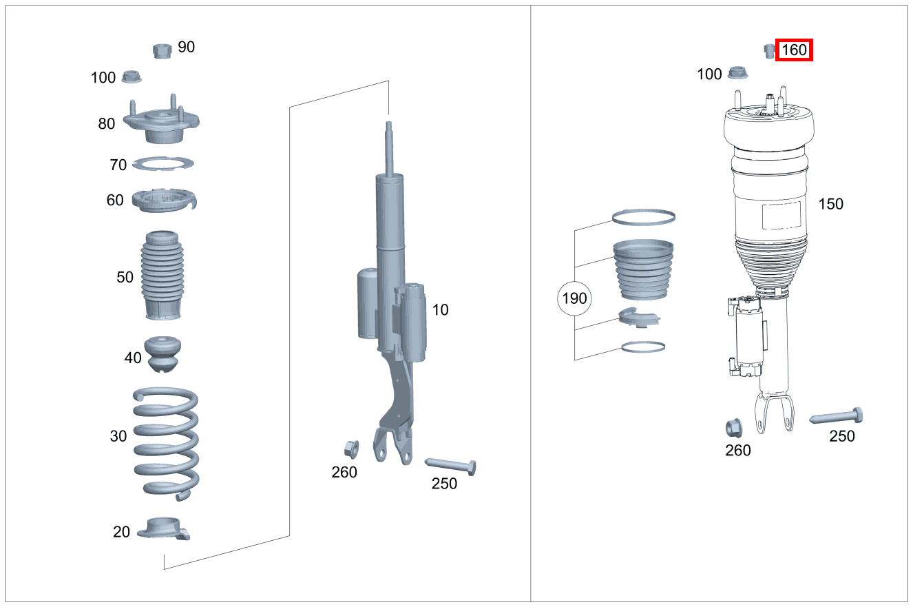 Anschlussstutzen Druckleitung an Federbein C 400 T MATIC 205