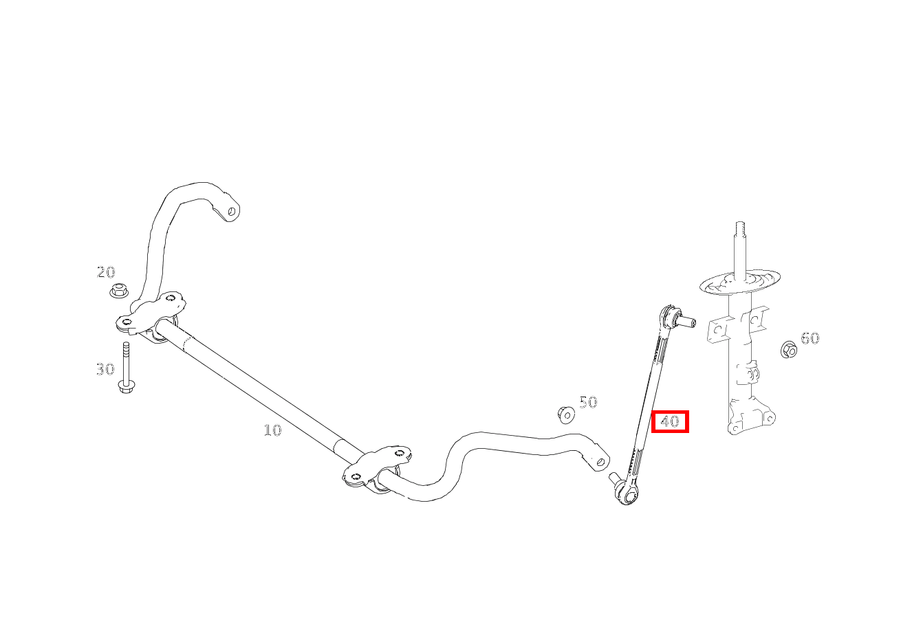 Drehstabgestänge DREHSTAB UND STOSSDAEMPFER RECHTS E 200 Limousine 213