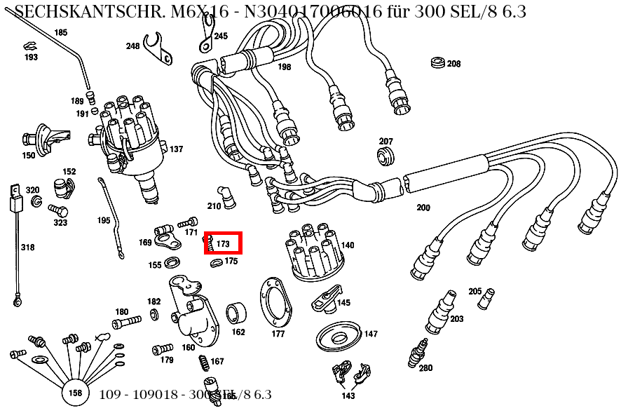 Sechskantschraube M6X16 300 SEL/8 6.3 109 Sechskantschraube M6X16 300 SEL/8 6.3 109