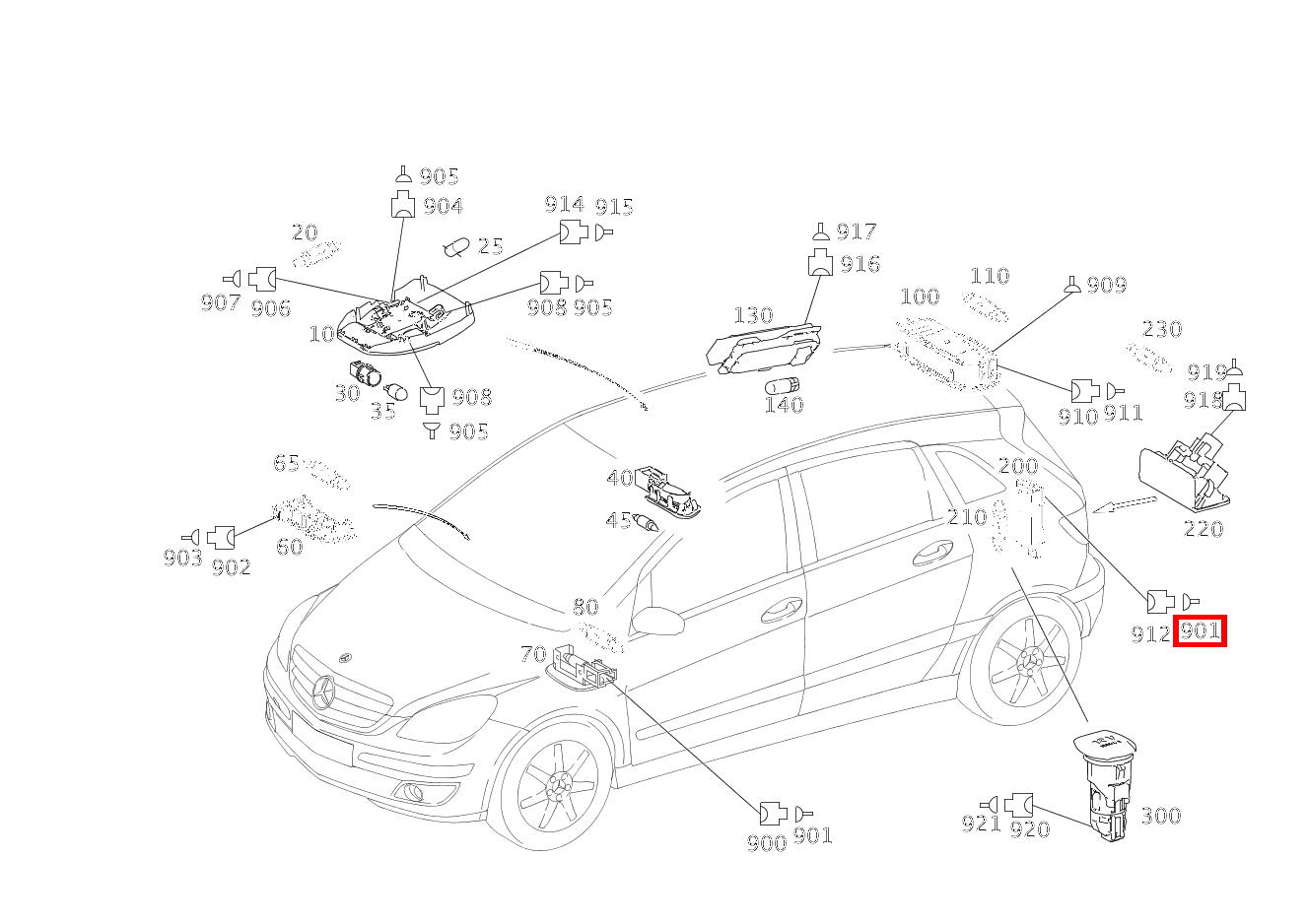 FEDERSTECKER KOFFERRAUMLEUCHTE E18/1; 0.5-1.0 MM2 JPT B 200 Turbo Sports Tourer 245