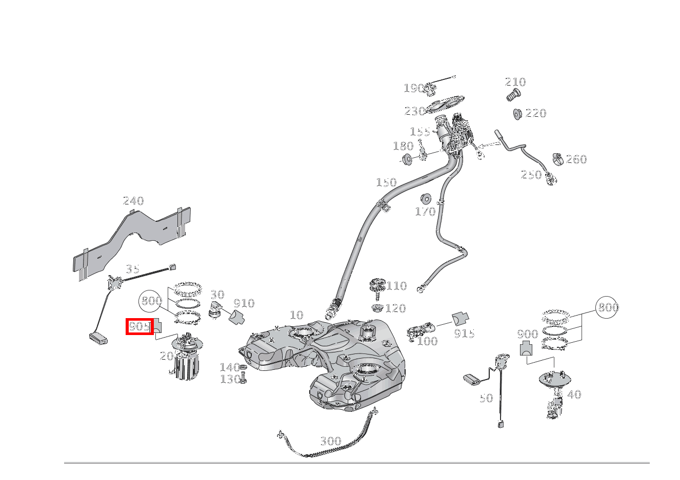 Stecker KRAFTSTOFFGEBER A92; 7-PIN SLK2.8, MLK1.2 GLE 350 4MATIC 166