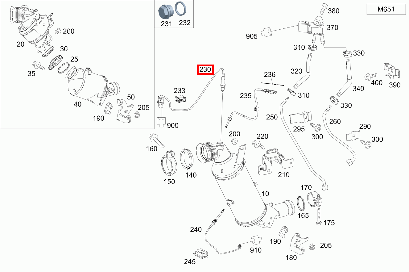 Lambdasonde REGELSONDE VOR KATALYSATOR E 200 Limousine BlueTEC BCA 212