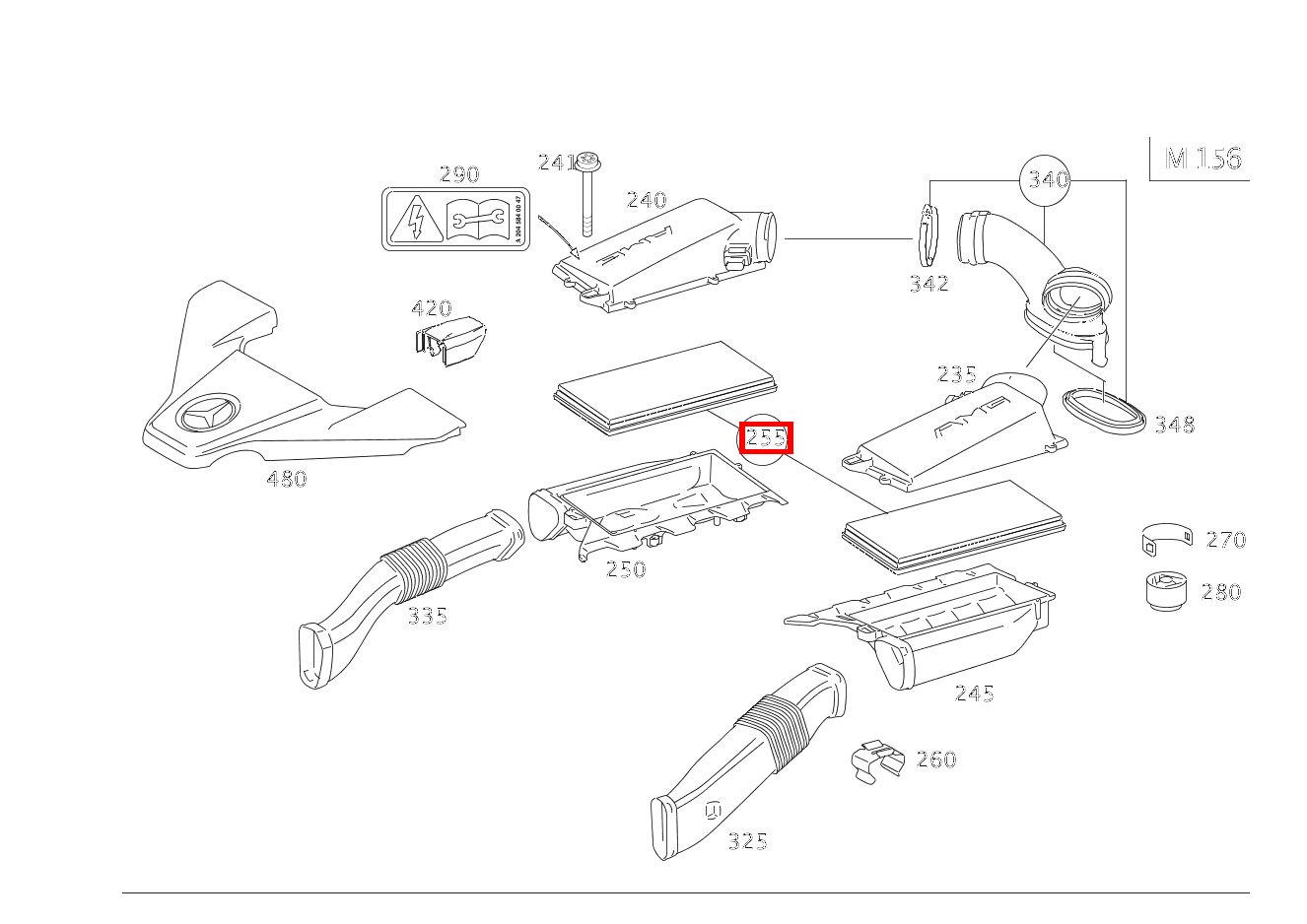 Filtereinsatz S63L AMG 221 Filtereinsatz S63L AMG 221