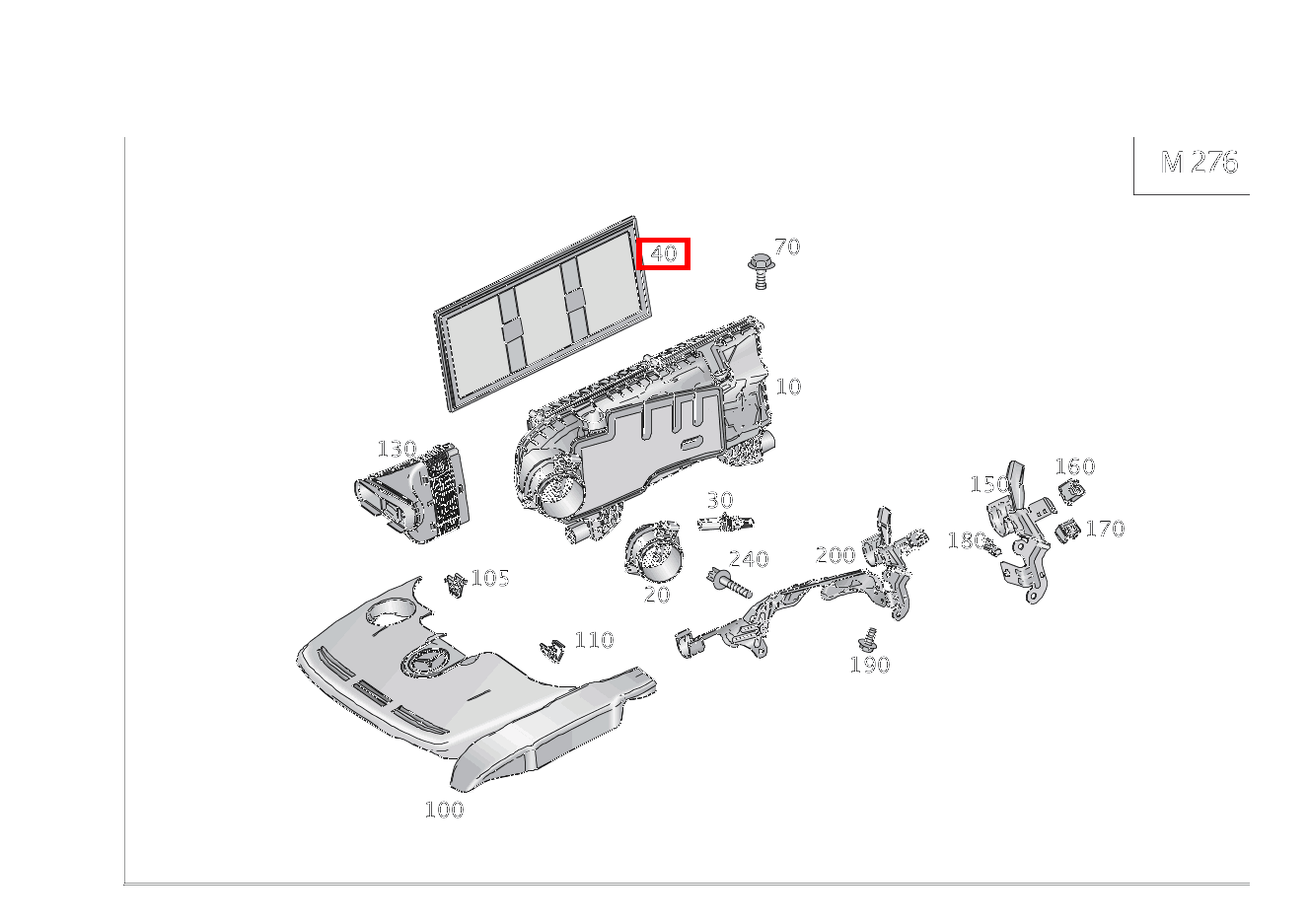 Luftfiltereinsatz DAEMPFERFILTER ML/GLE 350 4MATIC 166 Luftfiltereinsatz DAEMPFERFILTER ML/GLE 350 4MATIC 166