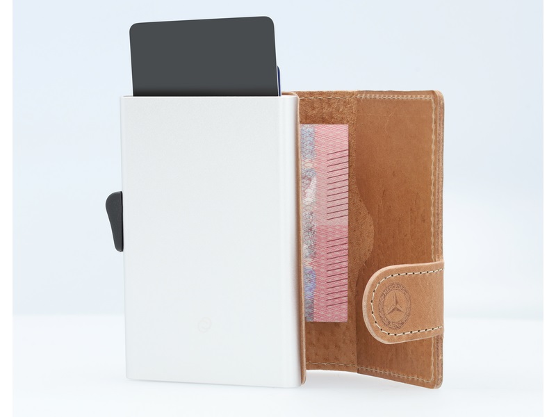 Mini-Geldbörse, cognac