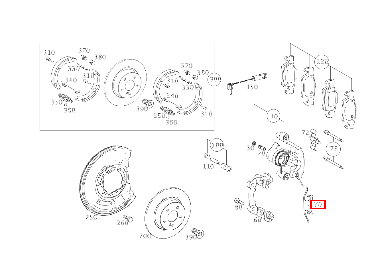 Spreizfeder E 200 Limousine 213