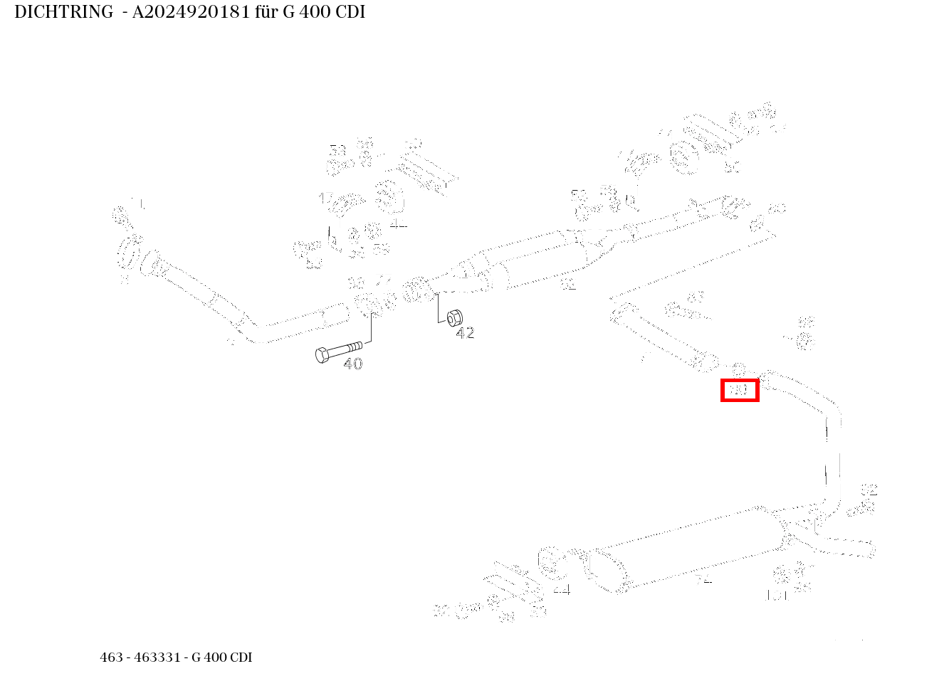 Dichtring G 400 CDI 463