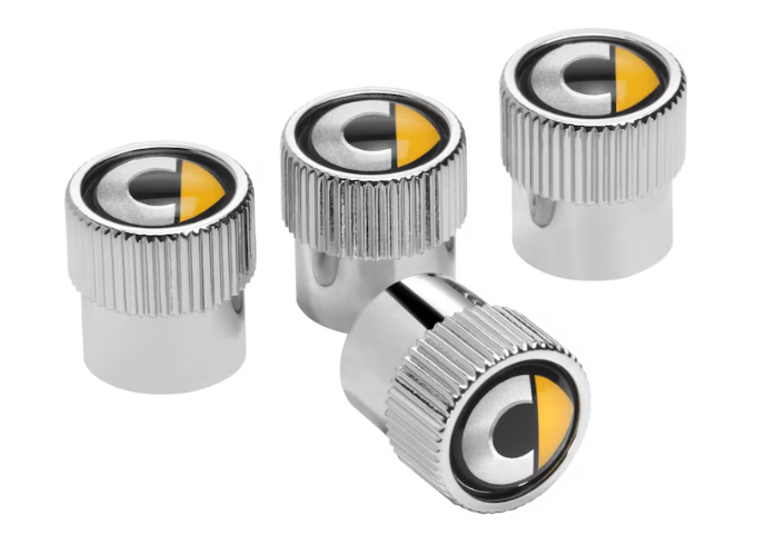 Ventilzierkappe, Set, 4-teilig, smart Kunststoff, chrom Ventilzierkappe, Set, 4-teilig, smart Kunststoff, chrom