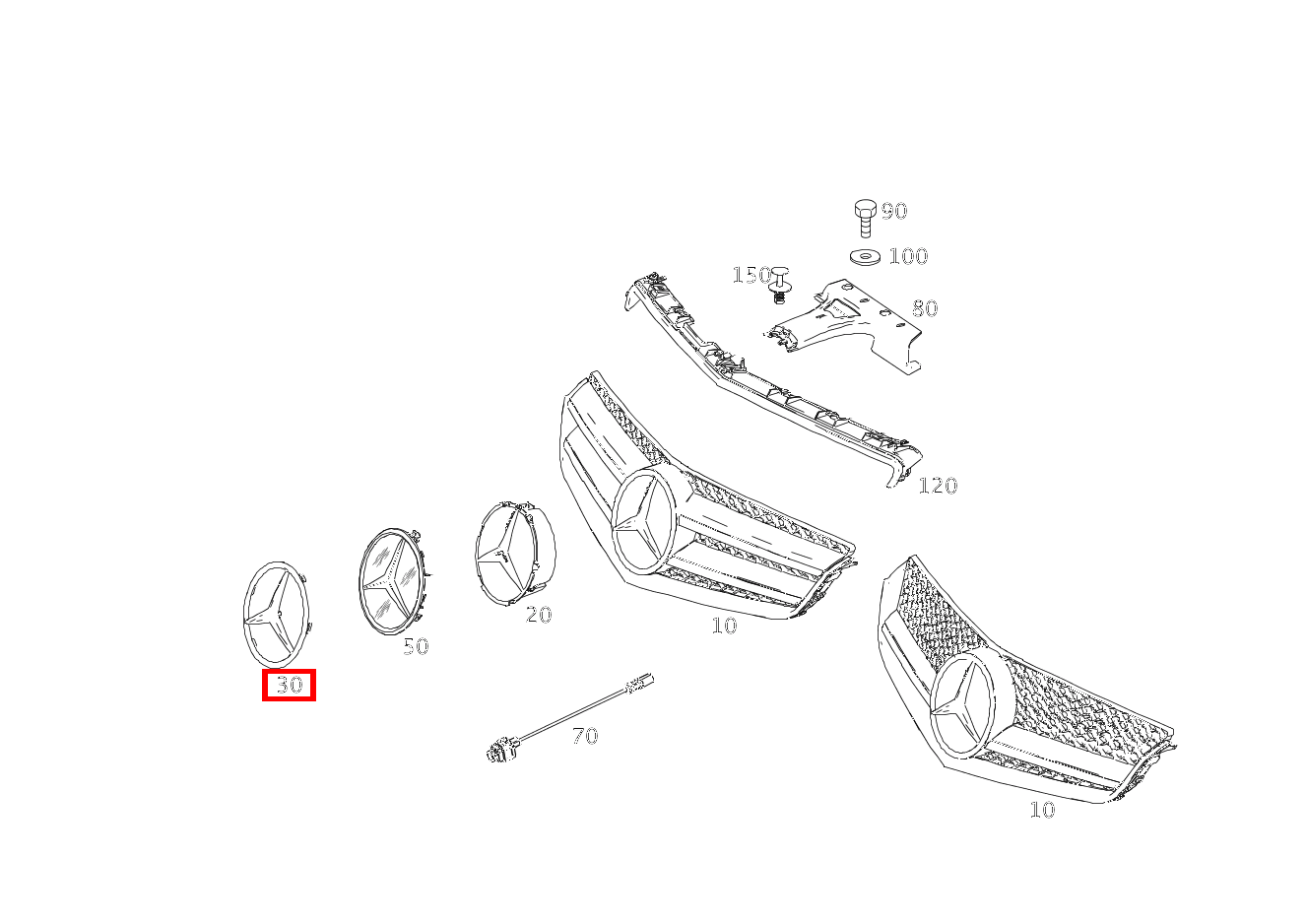 Mercedes-Stern E 500/550 CABR. 207