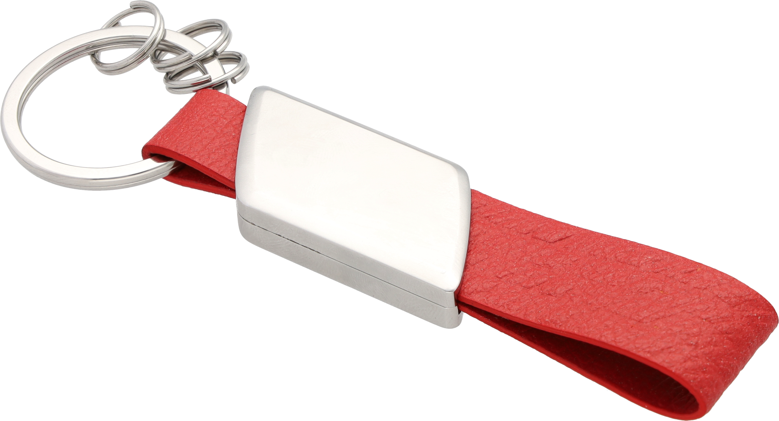 Mercedes-Benz - AMG Schlüsselanhänger rot, italienisches Apfelleder (vegan)