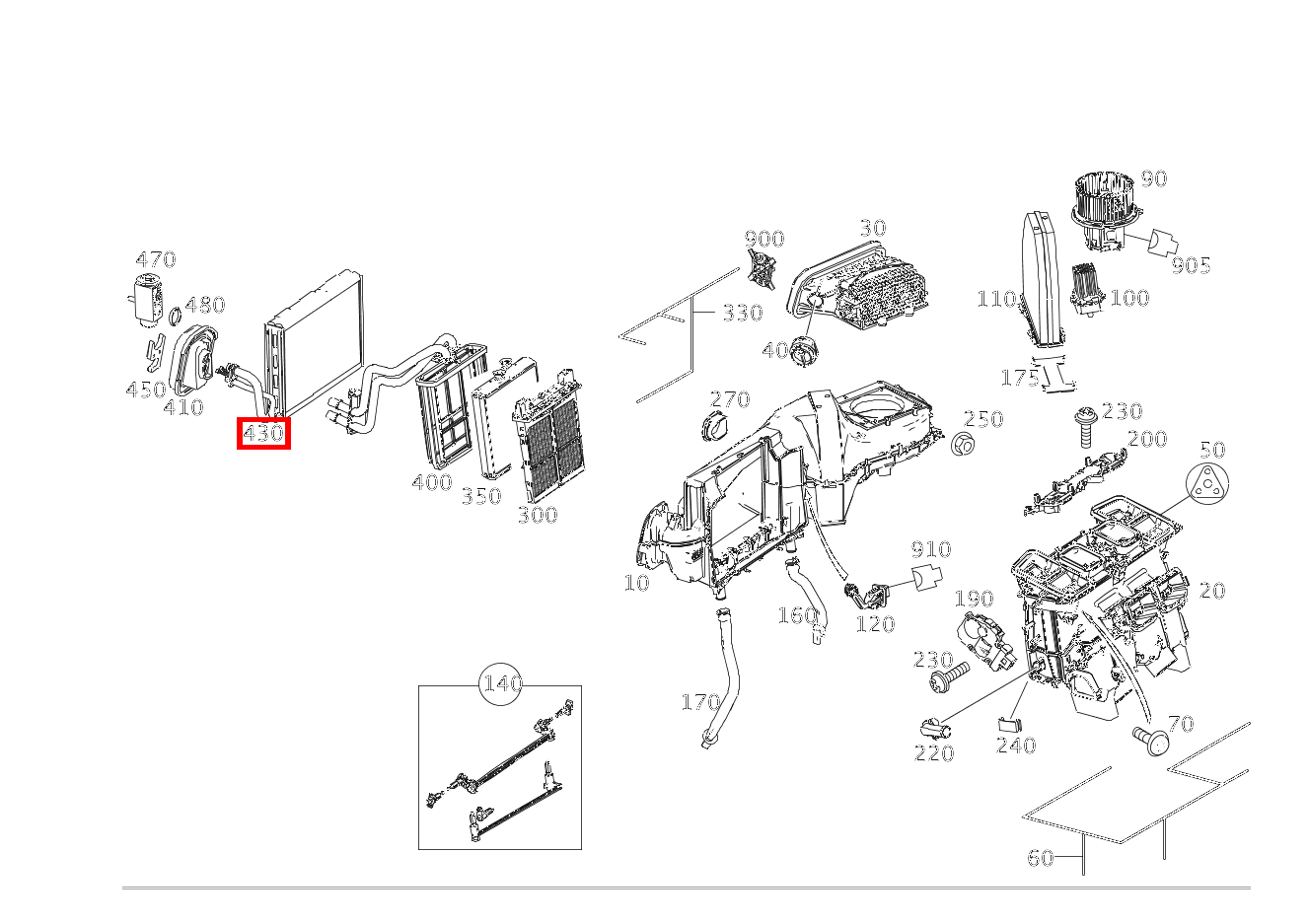 Verdampfer E 220 CDI T-Modell 253
