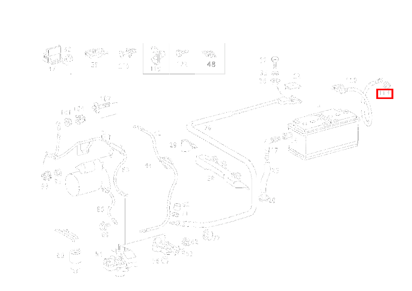 Mutter MINUSLEITUNG AN MASSEBOLZEN; M6 CLK 55 AMG CABR. 208