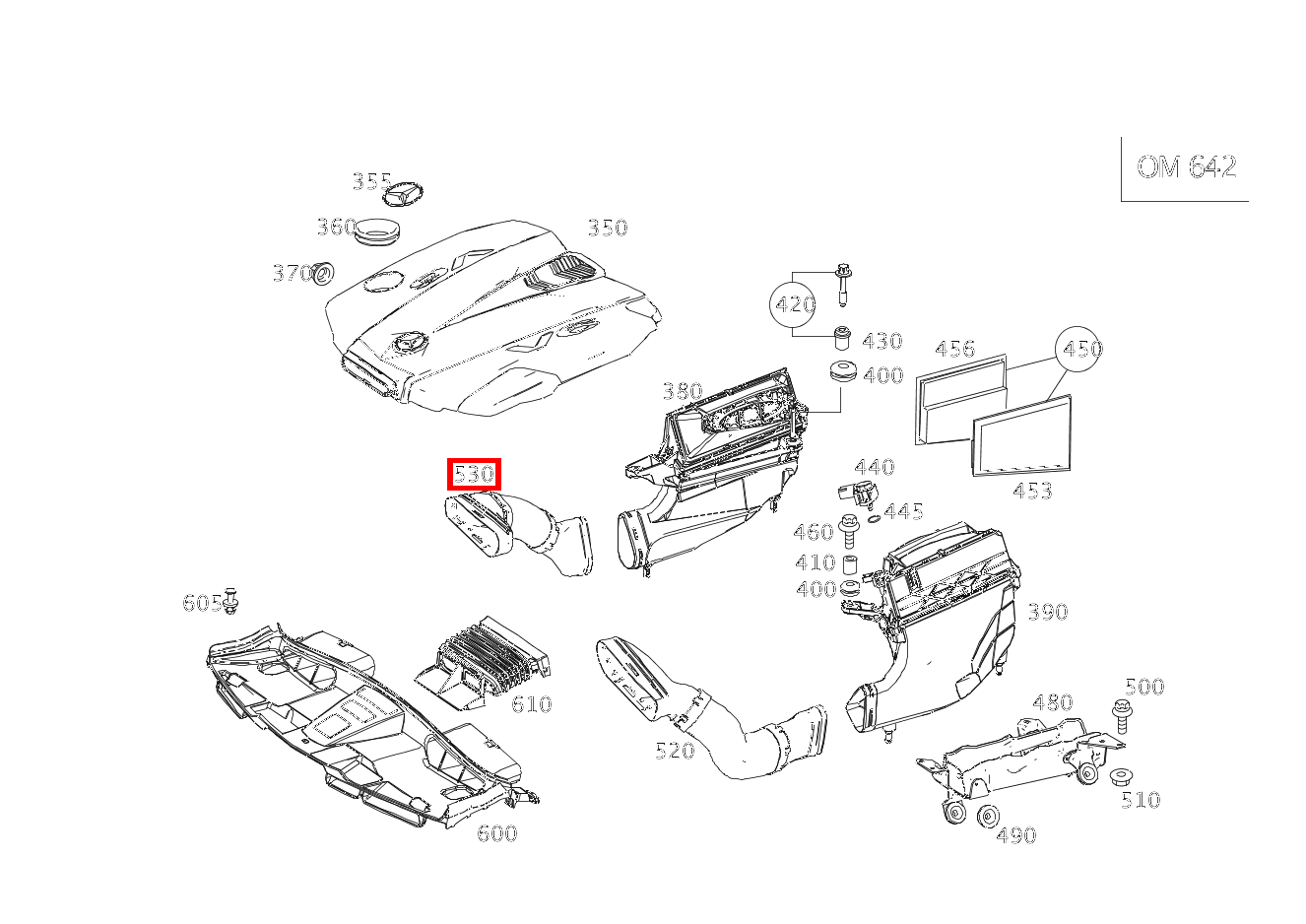 Rohluftleitung RECHTS E350T BT 4M 212