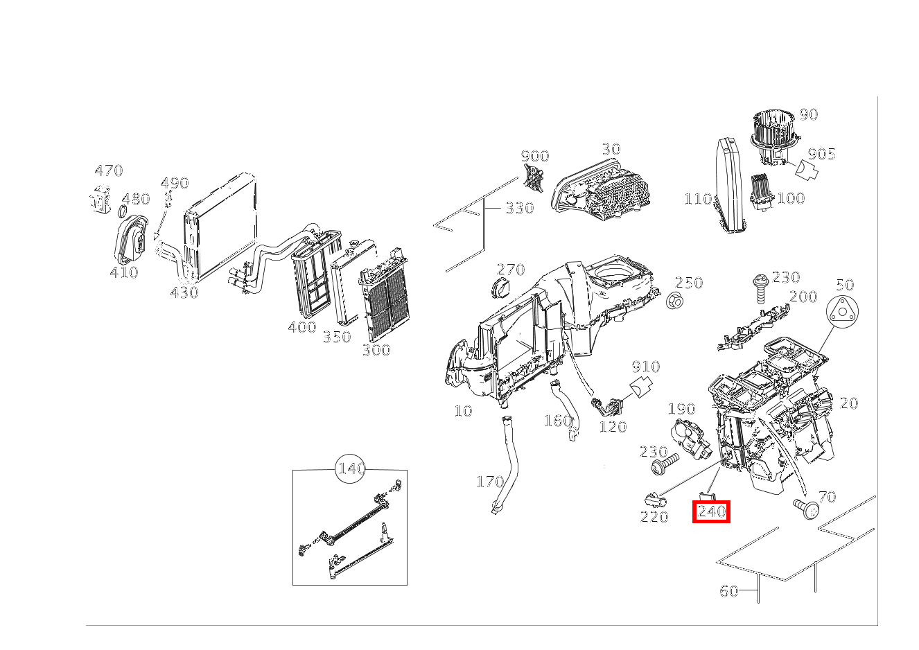 SPANNFEDER AN KLIMAKASTEN CLS 250 Shooting Brake BlueTEC 4MATIC 218