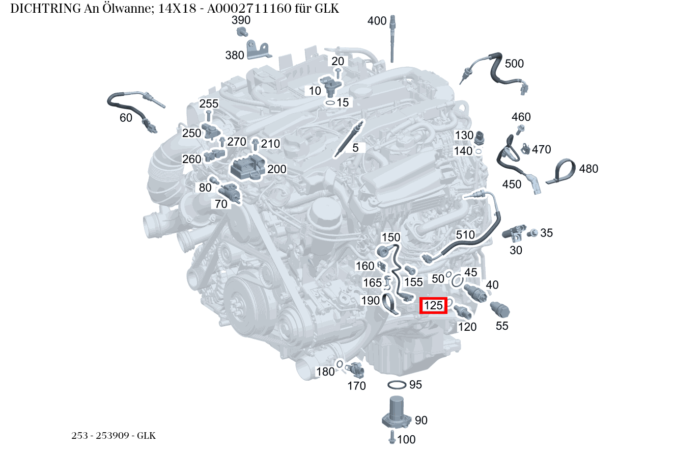 Dichtring An Ölwanne; 14X18 GLK 253