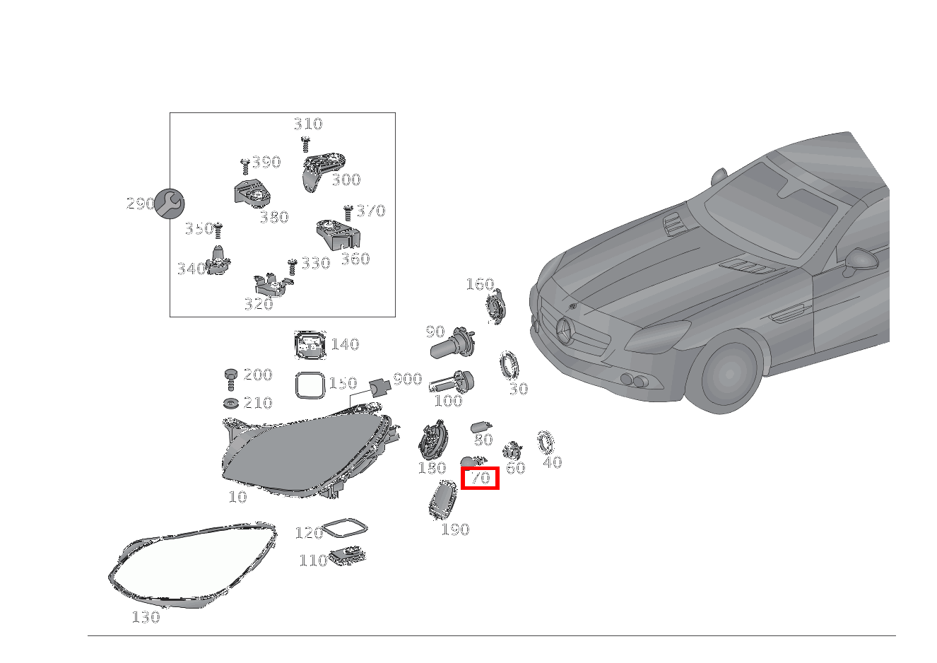 Glühlampe Blinklicht rechts; 12,8V 30/3CP SLK350 BE 172 Glühlampe Blinklicht rechts; 12,8V 30/3CP SLK350 BE 172