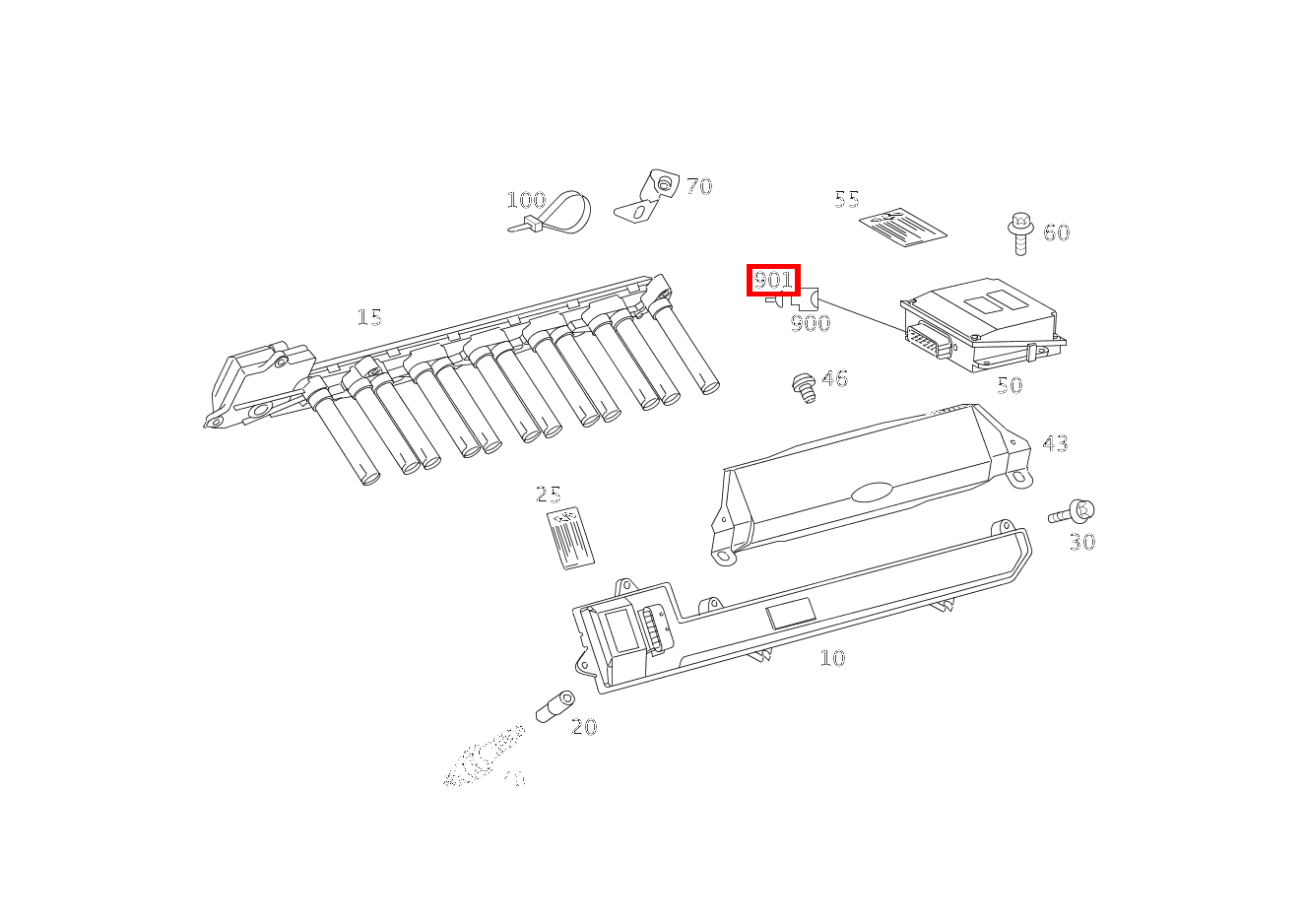 Kontaktbuchse 0.5-0.75 MM2 SLK2.8 Maybach 62 S (langer Radstand) 240