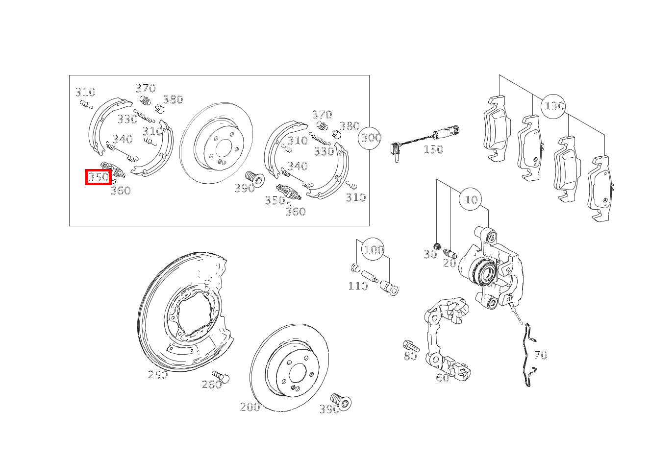 SPREIZSCHLOSS BREMSE SPREIZSCHLOSS E 220 CDI T-Modell 253 SPREIZSCHLOSS BREMSE SPREIZSCHLOSS E 220 CDI T-Modell 253