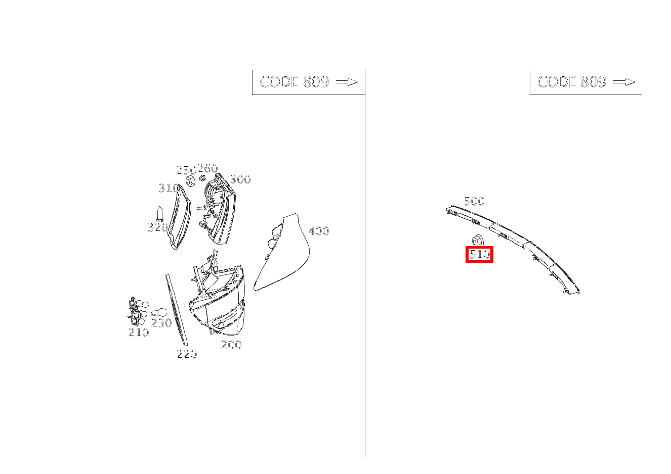 Mutter 3.BREMSLICHT; M5 CLC 350 Sportcoupé 203