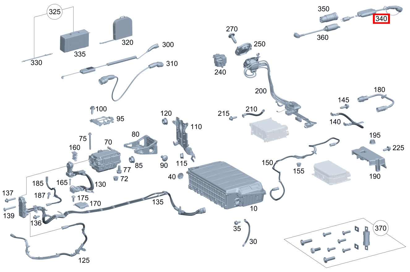 LADEGERAET Flexibles Ladesystem Pro CLA 250 e Coupé BCA 118