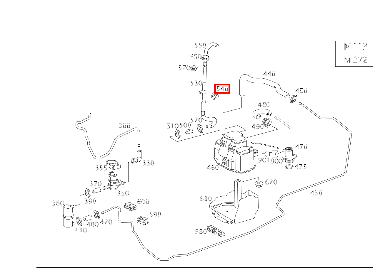 Sechskantmutter BEFESTIGUNG ENTLUEFTUNGSLEITUNG SLK 350 Roadster Sportmotor 171