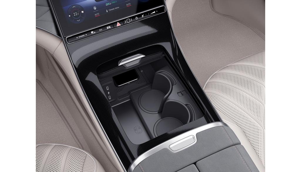 Getränkehalter, Mittelkonsole schwarz, Kunststoff