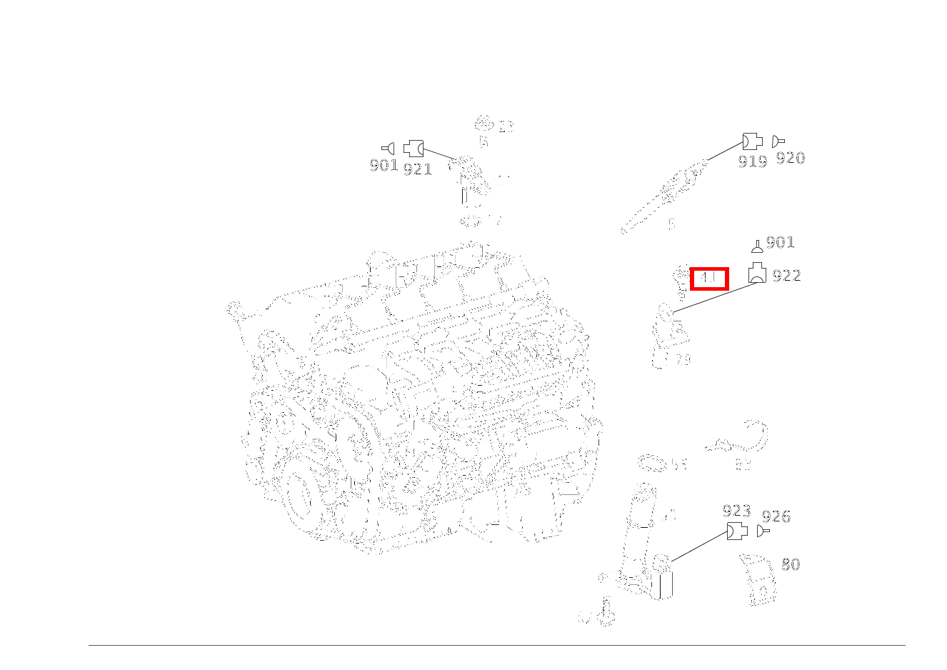 Sechsrundschraube POSITIONSGEBER AN ZYLINDERKURBELGEHAEUSE; M6X16 E 270 FG CDI Fahrgestell lang 211