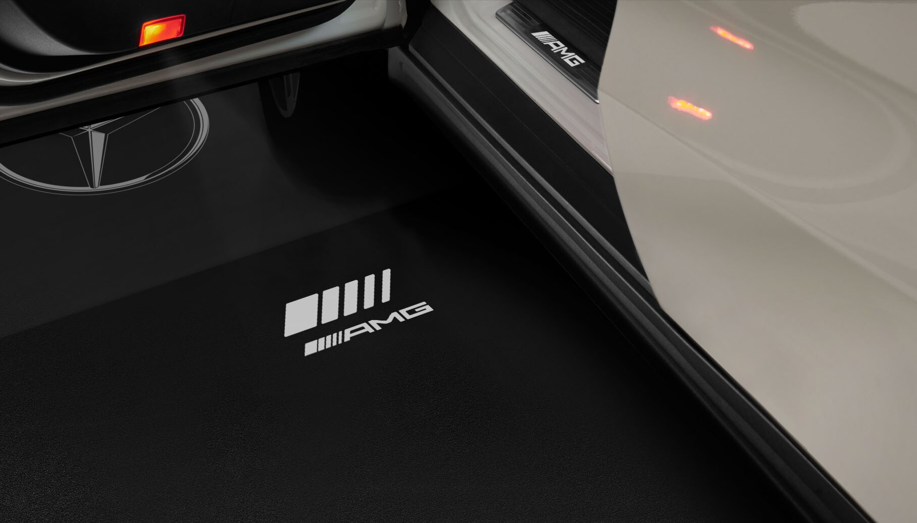 LCD-Projektor, mit animiertem AMG Pattern