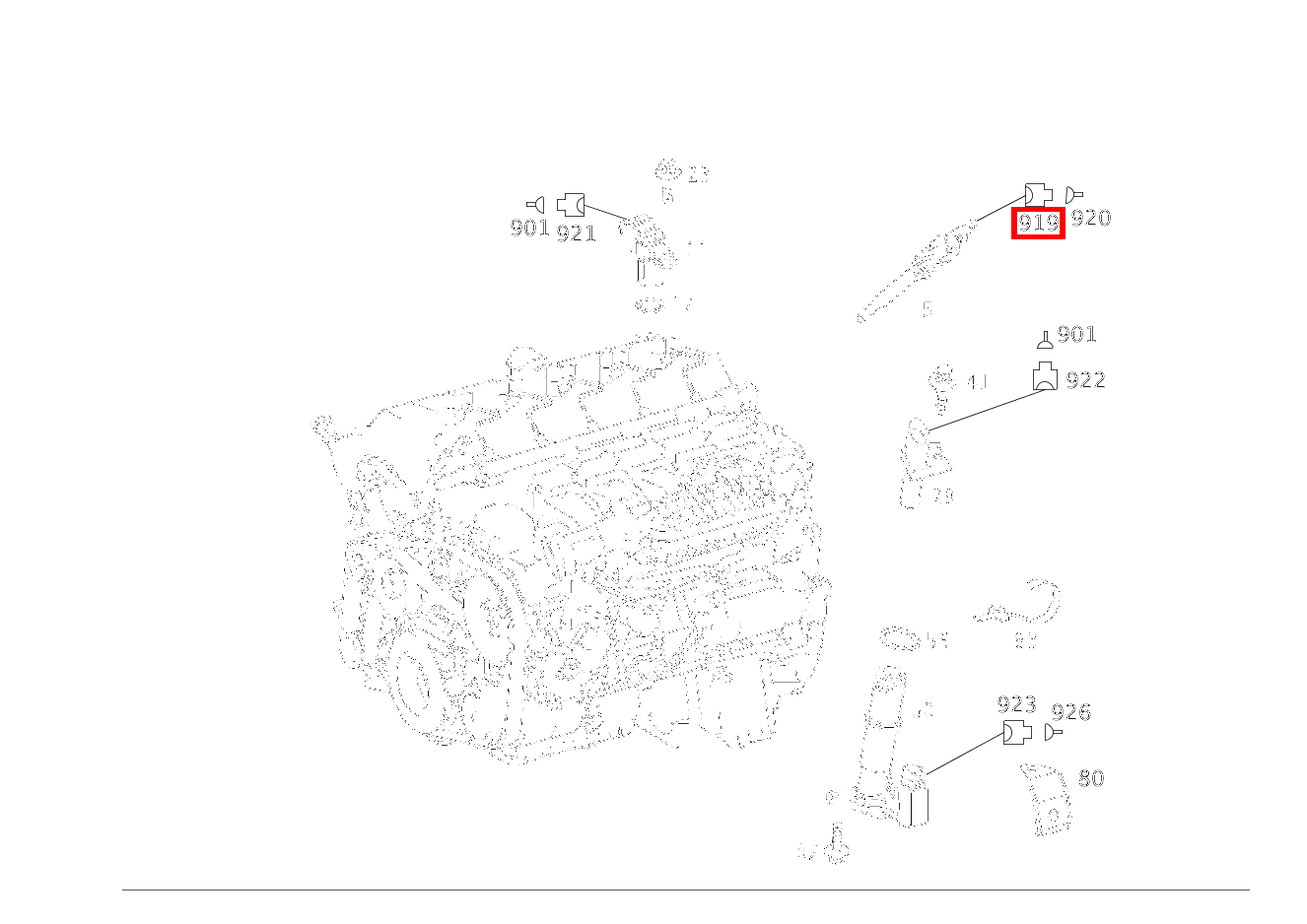 Steckhülsengehäuse GLUEHKERZE E 270 FG CDI Fahrgestell lang 211