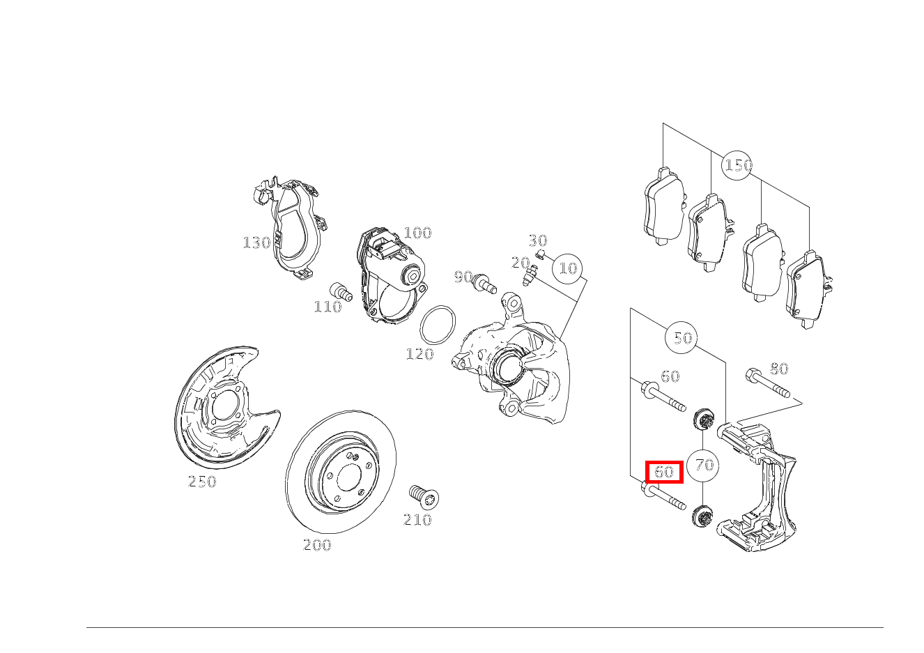 Führungshülse BREMSSATTEL AN BREMSTRAEGER CLA 250 4MATIC Coupé 117
