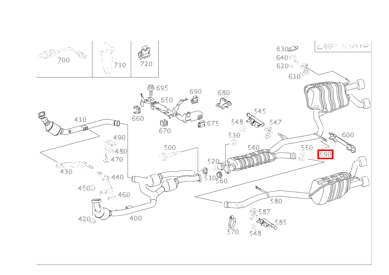 Sechskantmutter AN VERBINDUNGSSTUECK; M8 CLS 55 AMG 219