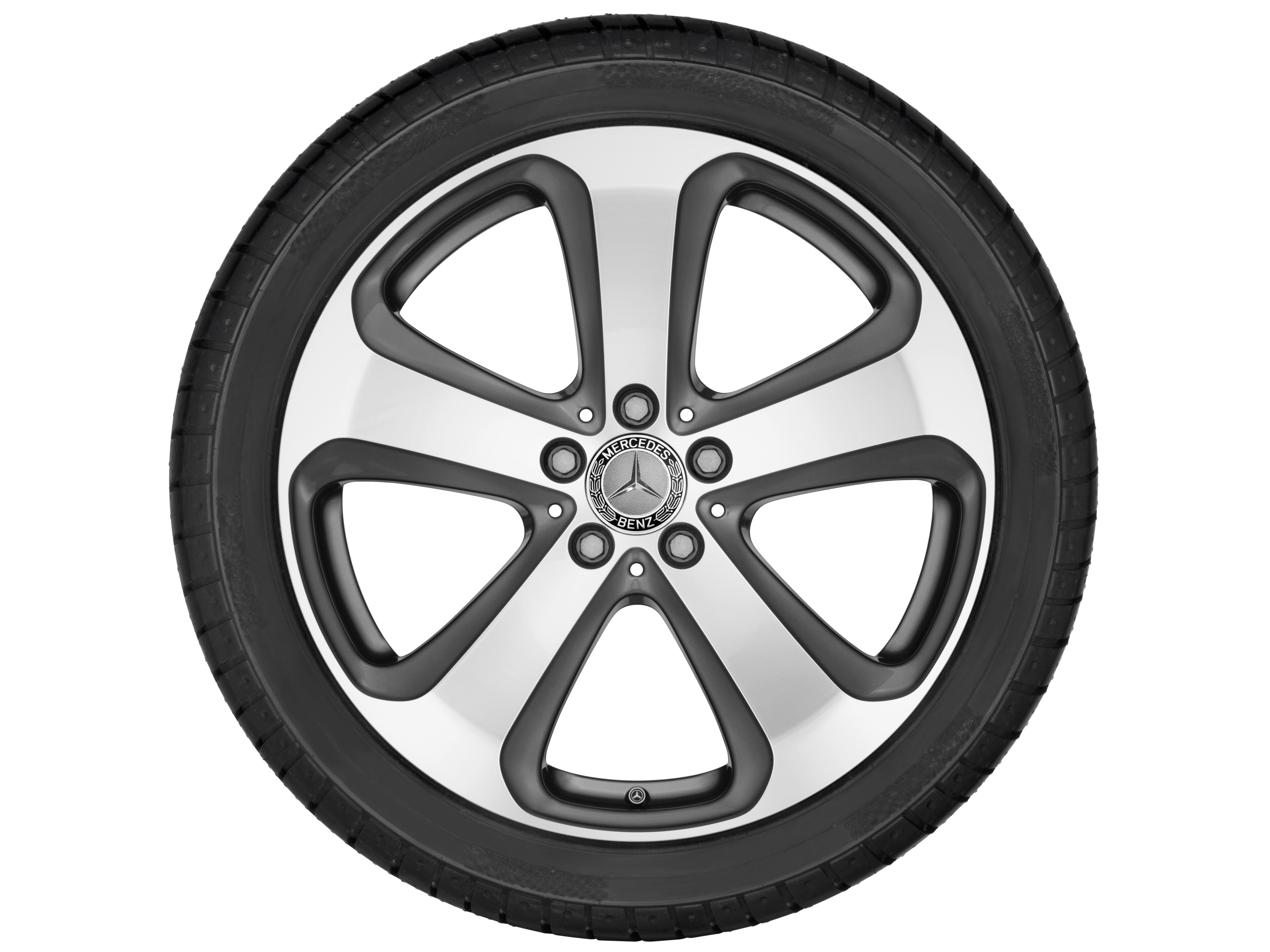 Mercedes-Benz - 5-Speichen-Rad, 48,3 cm (19 Zoll), glanzgedre 5-Speichen-Rad, 48,3 cm (19 Zoll), glanzgedre