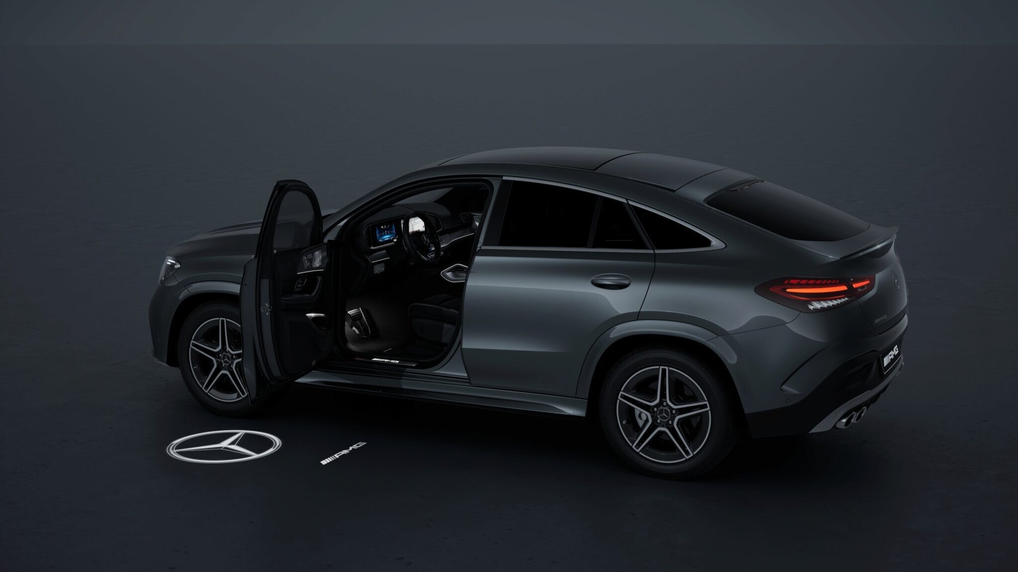 LCD-Projektor, mit animiertem AMG Pattern