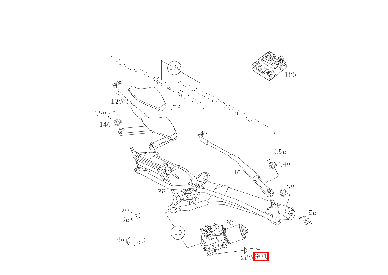 FEDERSTECKER WISCHERMOTOR M6/1; 0.5-1.0 MM2 SPT Maybach 62 S (langer Radstand) 240