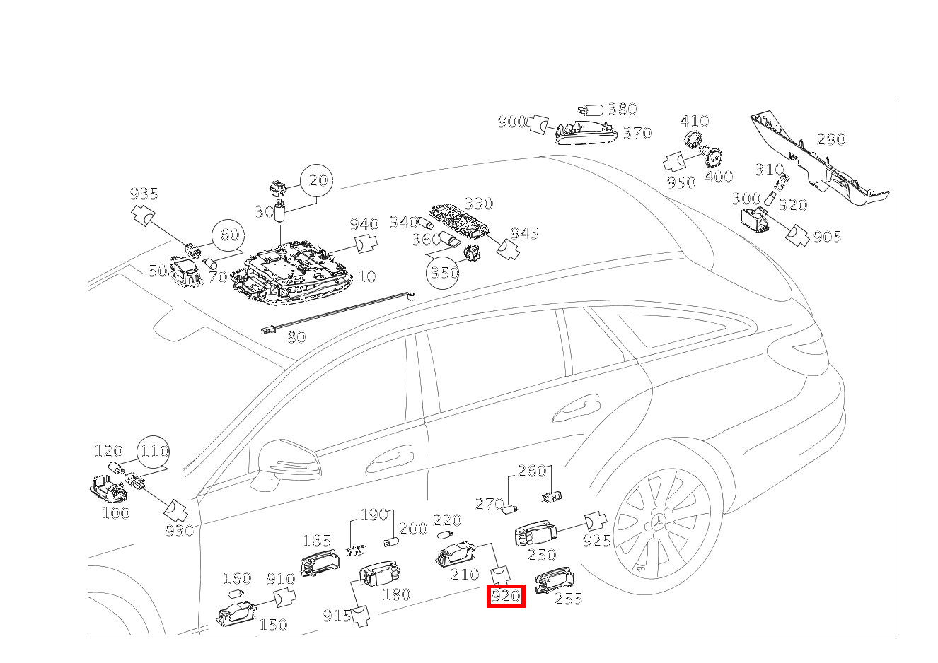 Stecker EIN/AUSSTIEGSLEUCHTE HINTEN E17/5, E17/6; 2-PIN MQS CLS 250 Shooting Brake BlueTEC 4MATIC 218 Stecker EIN/AUSSTIEGSLEUCHTE HINTEN E17/5, E17/6; 2-PIN MQS CLS 250 Shooting Brake BlueTEC 4MATIC 218