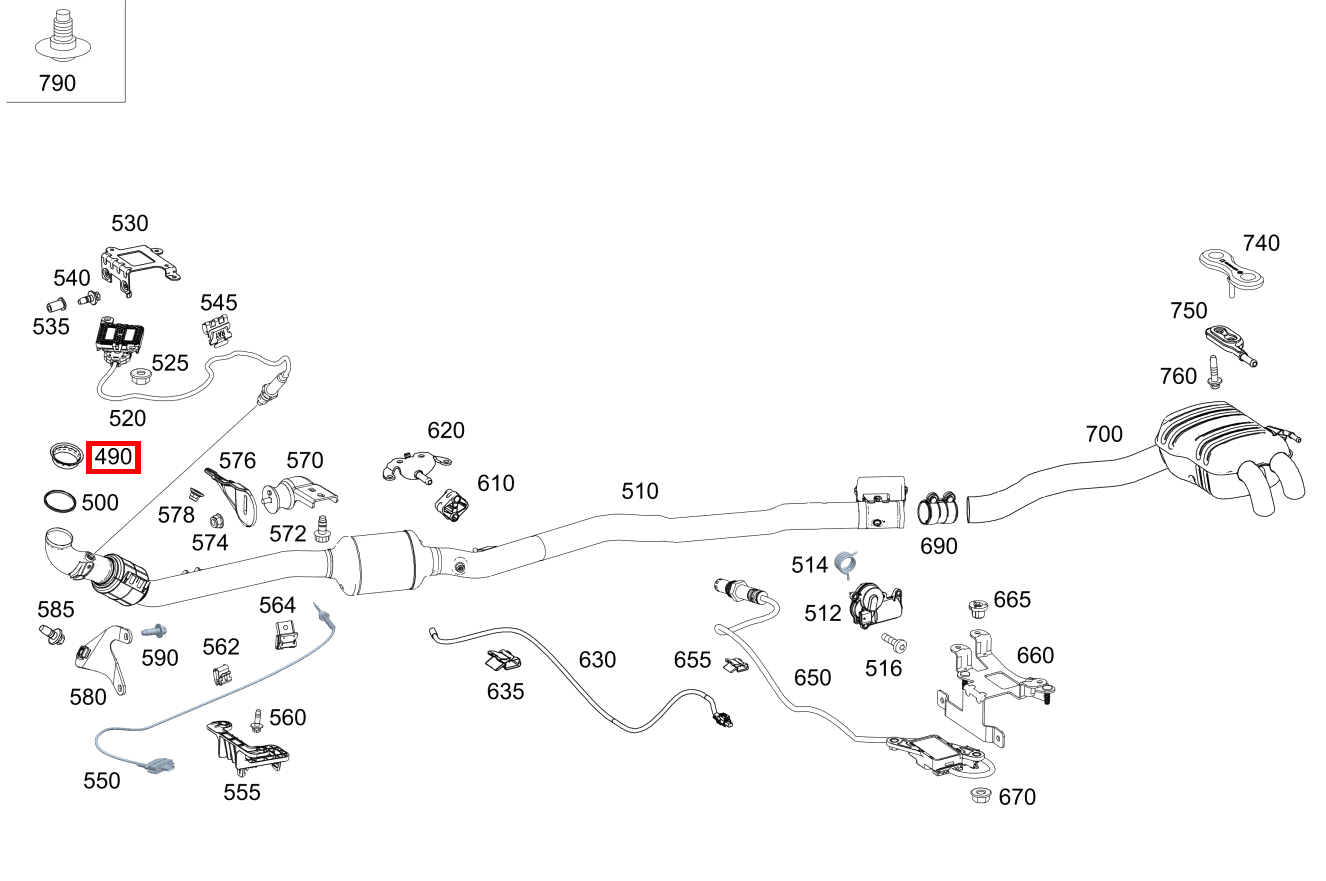 Rohrschelle Abgasanlage Befestigung Abgasleitung GLE 350 d 4MATIC Coupé 292