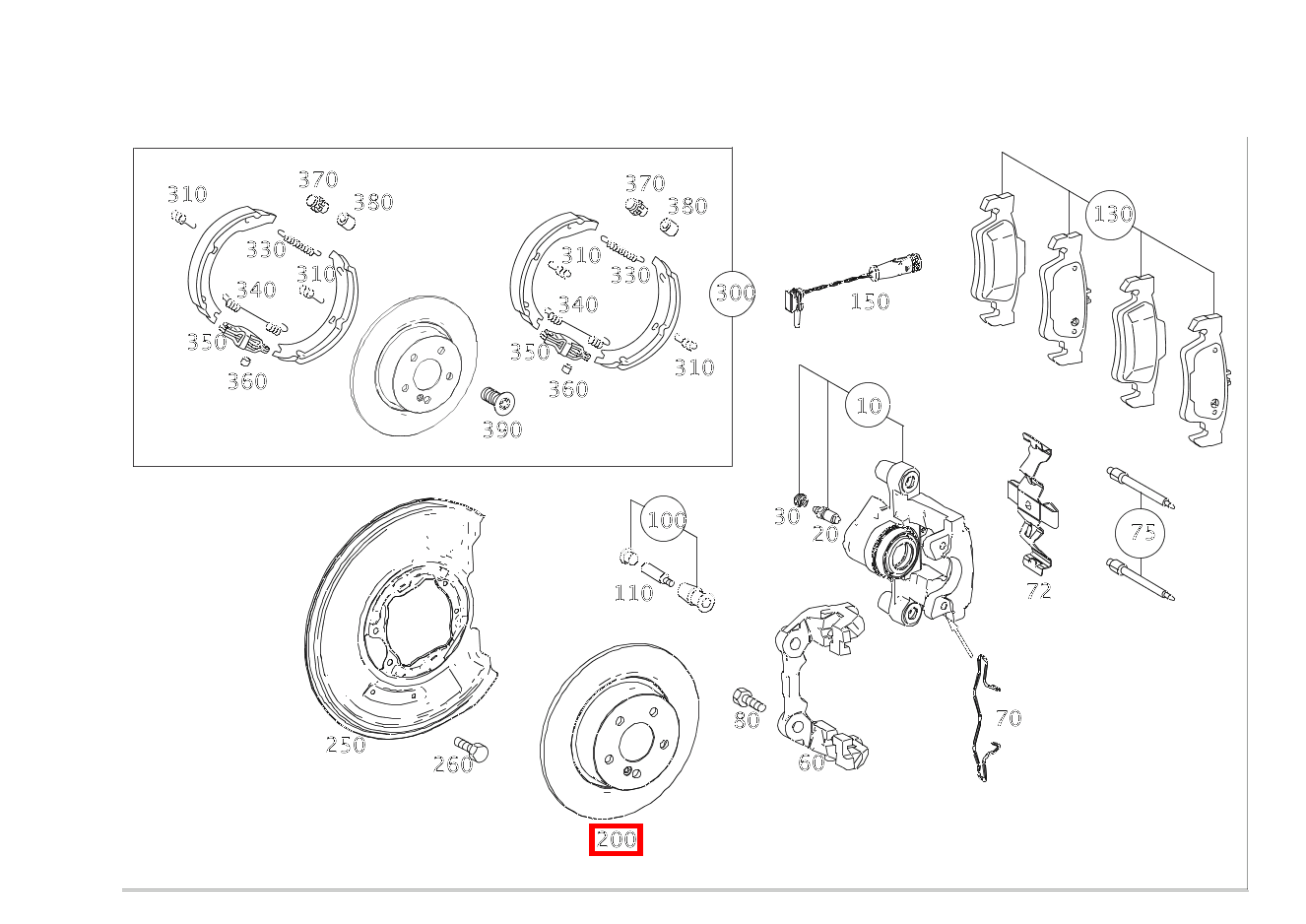 Bremsscheibe belüftet Hinten rechts CLS500 S 218