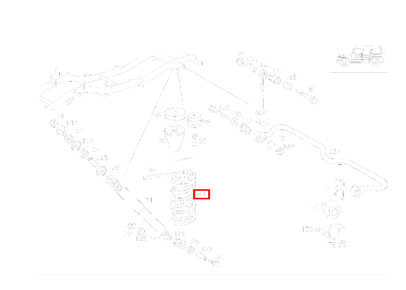 Hinterfeder AZURBLAU G 400 CDI 463