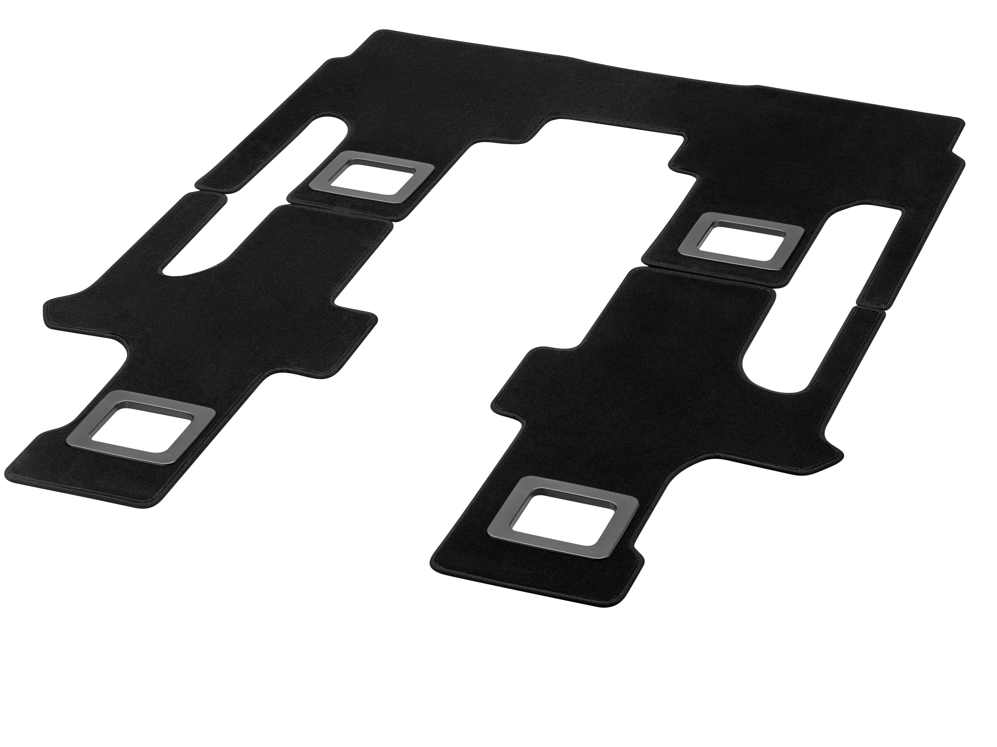 Veloursmatten, Fahrgastraum, mit Doppelschien