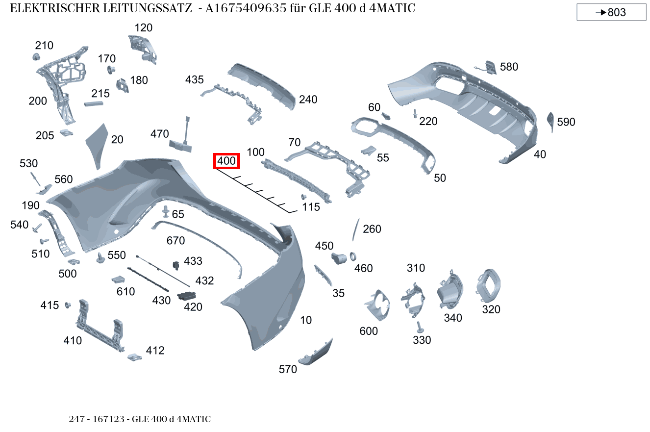 Elektrischer Leitungssatz GLE 400 d 4MATIC 247 Elektrischer Leitungssatz GLE 400 d 4MATIC 247