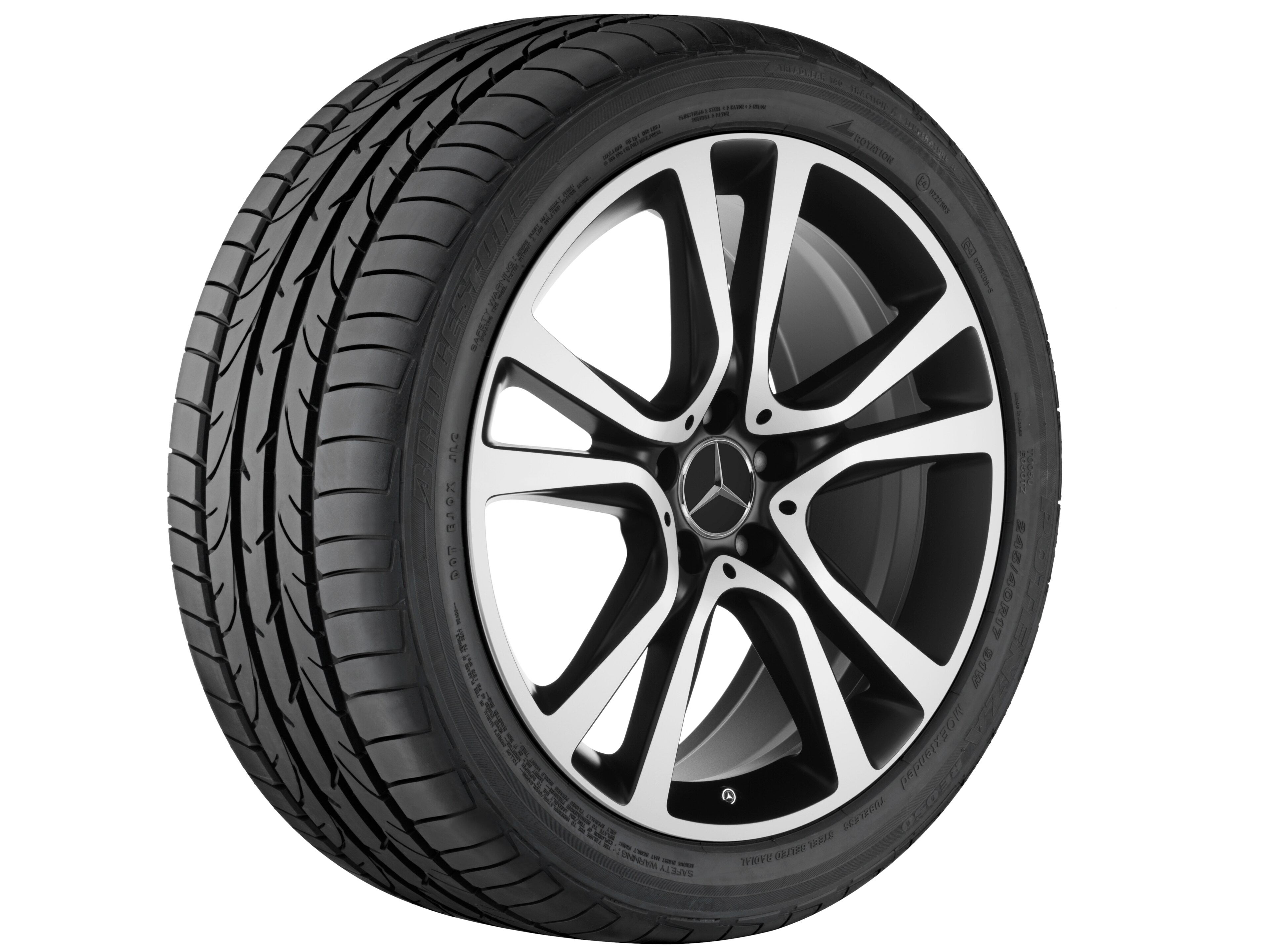 5-Doppelspeichen-Rad, 48,3 cm (19 Zoll), glanzgedr