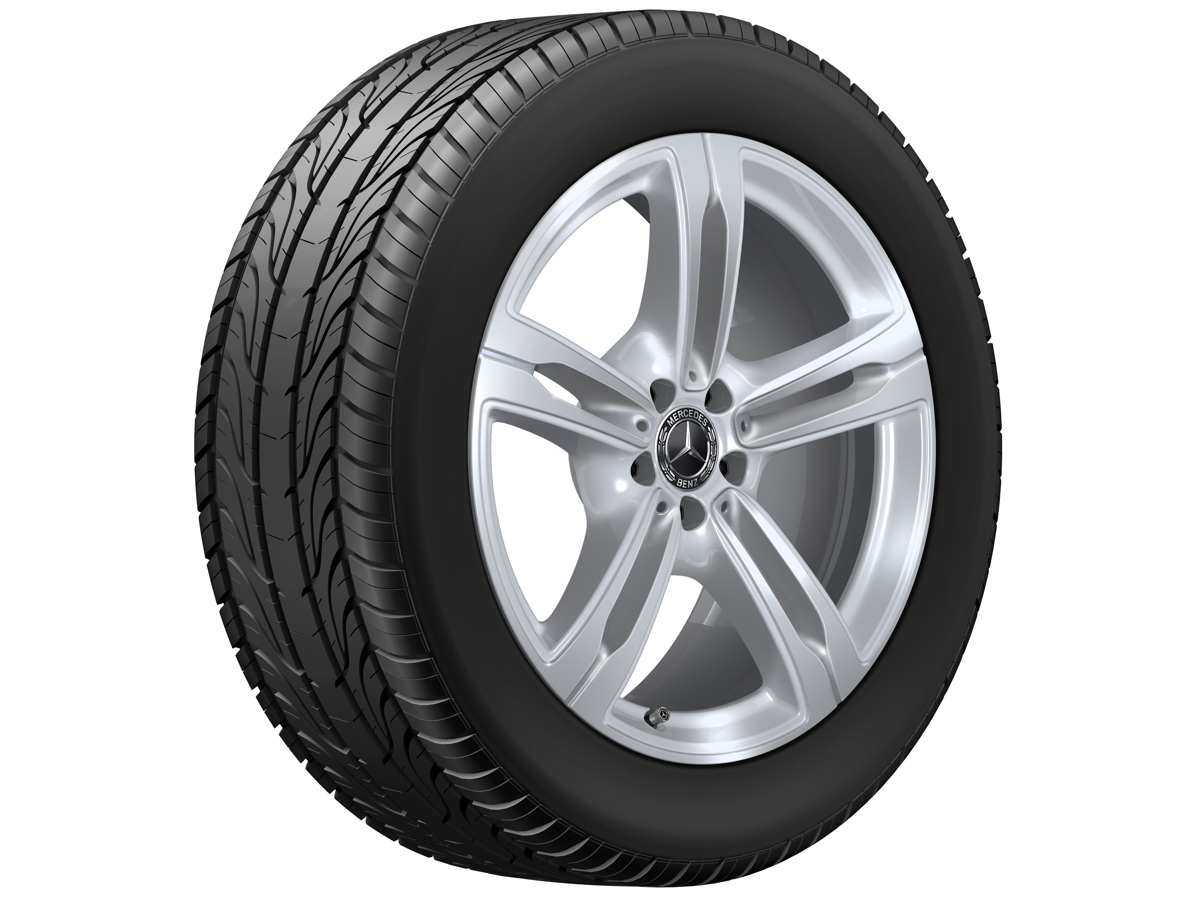 Mercedes-Benz - 5-Doppelspeichen-Rad, 20 Zoll 8,5 J x 20 ET 29,5, vanadiumsilber, lackiert